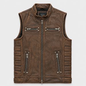 Leather vest