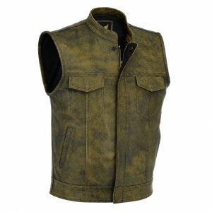 Leather vest